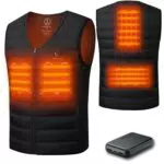 HEWINZE Beheizbare Weste Herren - Wärme Weste mit Akku 5V für Jagd und Freizeit