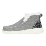 HEYDUDE Denny Leopard Damen Slippers flache Schuhe Mokassin Stil
