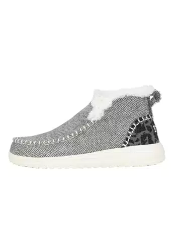 HEYDUDE Denny Leopard Damen Slippers flache Schuhe Mokassin Stil