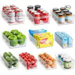 HNNJCK Kühlschrank Organizer - Hochwertige Aufbewahrungsbox für Küche und Schränke