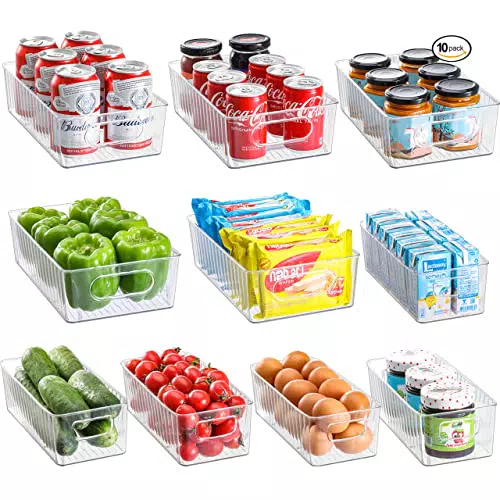 HNNJCK Kühlschrank Organizer - Hochwertige Aufbewahrungsbox für Küche und Schränke