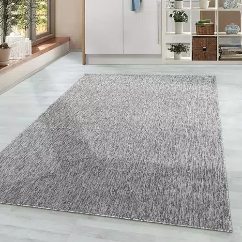 HomebyHome Teppich Kurzflor Design Pflegeleicht Waschbar für Wohnzimmer und Schlafzimmer