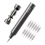HOTO Feinmechaniker Schraubendreher Set, 24 in 1 Präzision Mini Schraubenzieher Set mit Magnetischen S2 Stahl-Bits