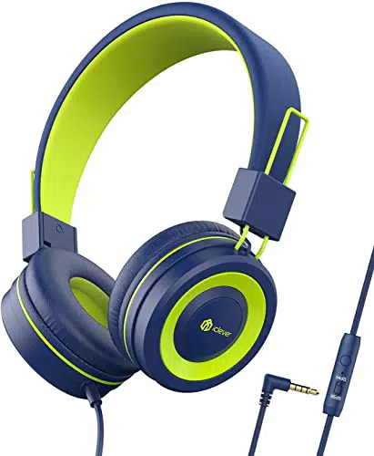 iClever Kinderkopfhörer mit verstellbarem Stirnband und Stereo Sound