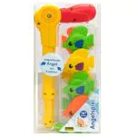Idena Badespielzeug-Set mit Gummifischen und Magnetangel für Kinder