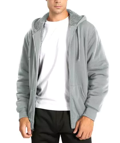 IGEEKWELL Herren Hoodie Fleecejacke Kapuzenpullover für Outdoor-Aktivitäten