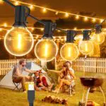 IKERY LED Lichterkette Außen G40 Glühbirnen für Garten, Terrasse und Balkon