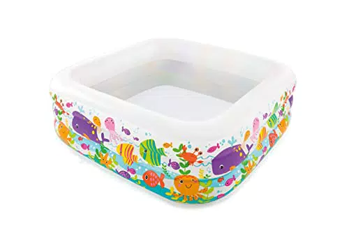 Intex Aufblasbarer Aquarium-Pool, Modell 57471NP, 159x159x50 cm
