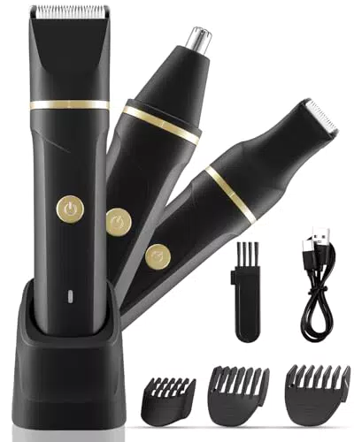 Braun Intimrasierer für Herren – Elektrischer 3-in-1 Trimmer für Nase, Brust und Beine