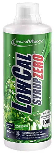 IronMaxx LowCal Syrup Zero - Waldmeister, zuckerfreies Getränkesirup 1:100
