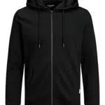Jack & Jones Herren Hoodie JJEBASIC Zip - Regular Fit Plussize