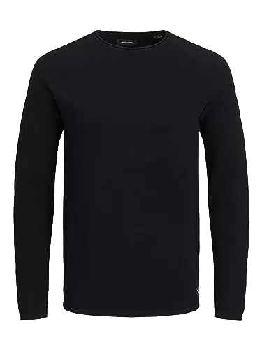 Jack & Jones Herren Strickpullover Rundhals Basic Langarm Baumwolle JJEHIL