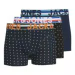 Jack&Jones 12151351 JACHENRIK TRUNKS 3 PACK NOOS, 178012001BLACK/NAVY BLAZER & NAVY BLAZE