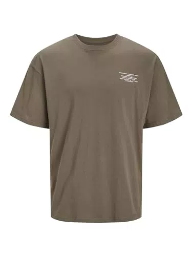 JACK&JONES Herren JJERILEY T-Shirt Crew Neck und Jeanshose