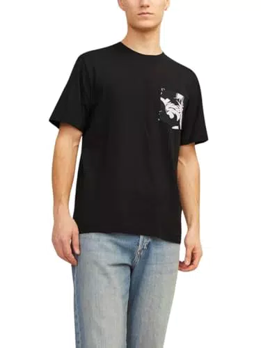 JACK&JONES Herren JORARUBA Convo Pocket Tee SS Crew Neck T-Shirt