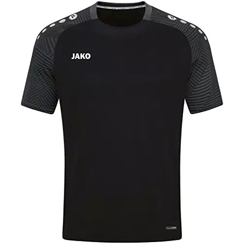 JAKO Herren T-shirt T Shirt Performance, Schwarz/Anthra Light