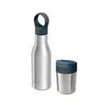 Joseph Joseph Refill Reuse Repeat Reisebecher und Flasche aus Edelstahl