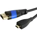 KabelDirekt Micro-HDMI-Kabel 3m, 4K@60Hz, bidirektional, HDMI 2.0/1.4