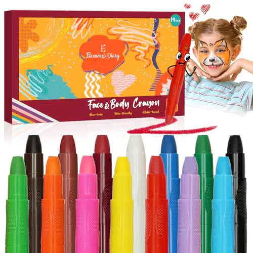 Eleanore's Diary Karneval Kinderschminke Set für Kinder, sicher und abwaschbar