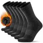 KEECOW Merino Wolle Wandersocken für Herren und Damen – Thermo Fleece Socken