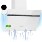Klarstein Dunstabzugshaube 60 cm, Abluft/Umluft, 594 m³/h, Energieeffizienz A