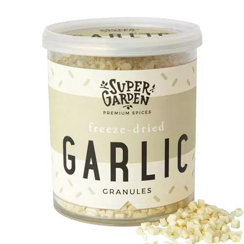 Super Garden Knoblauchgranulat – 100% Reiner gefriergetrockneter Knoblauch
