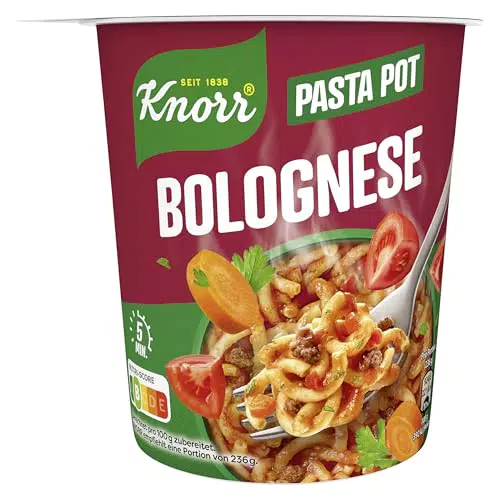 Knorr Pasta Snack Pot Bolognese – Schnelle und leckere Mahlzeit in 5 Minuten