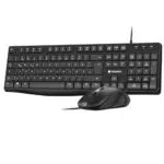 KOORUI Tastatur und Maus Set QWERTZ mit 12 Funktionstasten für Windows, MacOS, Linux