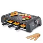 Korona Raclette Grill 45065 mit antihaftbeschichteter Grillplatte und 1000 Watt