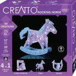 Kosmos Creatto Schaukelpferd 3D-Puzzle-Set mit LED-Lichterkette