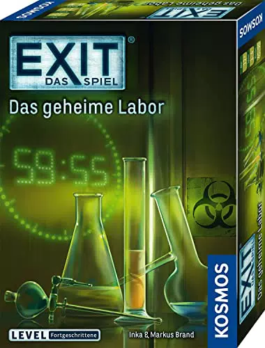 Kosmos EXIT - Das geheime Labor, Escape Room Spiel für 1-4 Spieler ab 12 Jahren