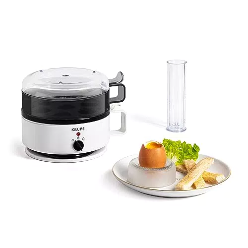 Krups Ovomat Eierkocher mit Koch- und Warmhaltefunktion, BPA-frei, EG230115