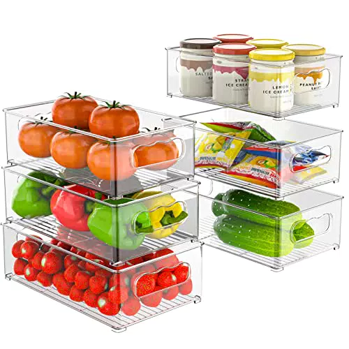 Kühlschrank Organizer Set – Praktische Küchen Organizer für Schrank und Gefrierschrank