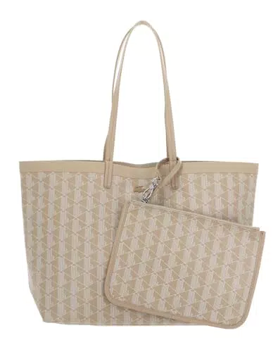 Lacoste Damen Portemonnaie XL Shopping Bag - Mod. Mono Farine
