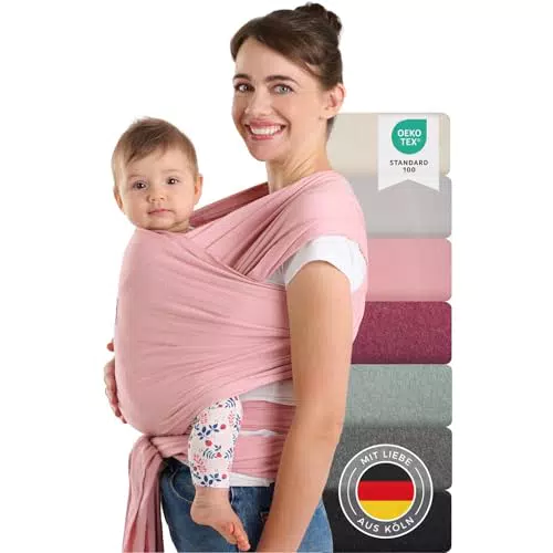 Laleni Tragetuch Baby neugeboren - OEKO-TEX zertifiziertes Wickeltuch 5,10 m