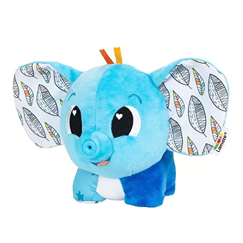 LAMAZE Puffaboo Elefant - Sensorisches Spielzeug für Neugeborene ab 3 Monaten