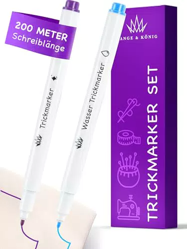 Lange & König® Selbstlöschende Trickmarker - Nähzubehör und Schneiderkreide