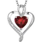LAVUMO Herzkette 925 Silber Damen Halskette mit Herzanhänger Schmuck Geschenk