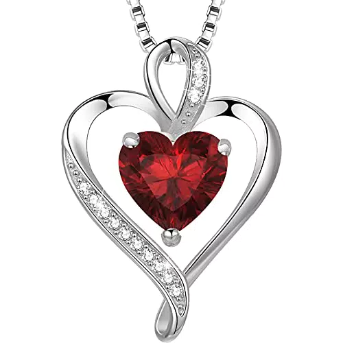 LAVUMO Herzkette 925 Silber Damen Halskette mit Herzanhänger Schmuck Geschenk