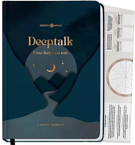 Lebenskompass Tagebuch für Erwachsene - Deeptalk: Erinnerungen und Achtsamkeit