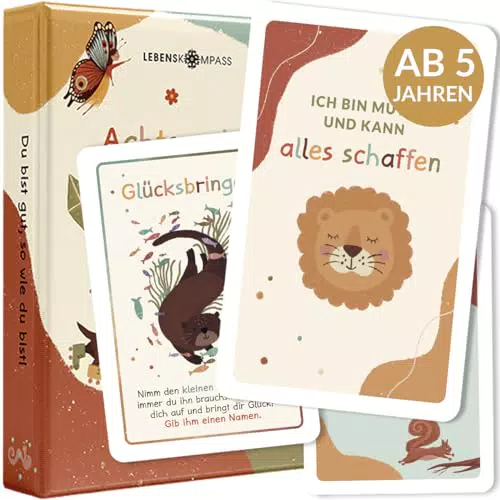 Lebenskompass Achtsamkeitskarten für Kinder – Affirmationen für positives Denken