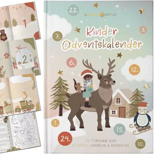 Lebenskompass® Adventskalender für Kinder - Achtsames Buch zur Vorweihnachtszeit