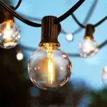 LED Lichterkette Außen - 20M mit G40 Glühbirnen, IP44 Wasserdicht für Garten