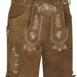 Bayerische Trachten Lederhose Herren mit Hosenträger für Oktoberfest