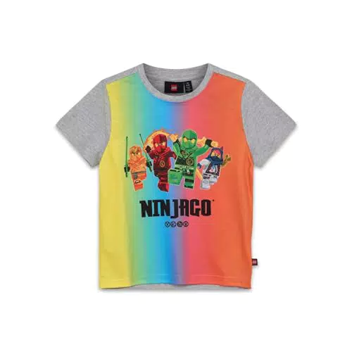 Lego Ninjago T-Shirt für Kinder aus 100% Baumwolle, Kurzarm, Jungen