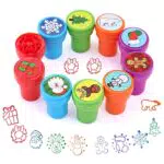 LGZIN Kinder Selbstfärbende Stempelset für Weihnachten – Perfekte Party-Überraschung