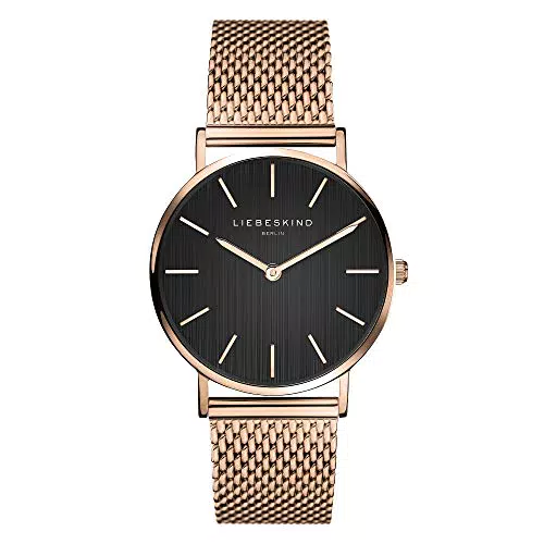 LIEBESKIND Damen Analog Quarz Armbanduhr mit Edelstahlarmband LT-0210-MQ