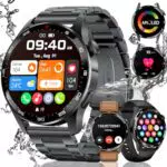 LIGE Smartwatch Herren 1.43'' AMOLED mit Fitnessfunktionen und 100+ Sportmodi