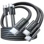 LISEN USB C Kabel 100W – Schnellladekabel für iPhone 16, iPad Pro, MacBook Air, Samsung Galaxy S24