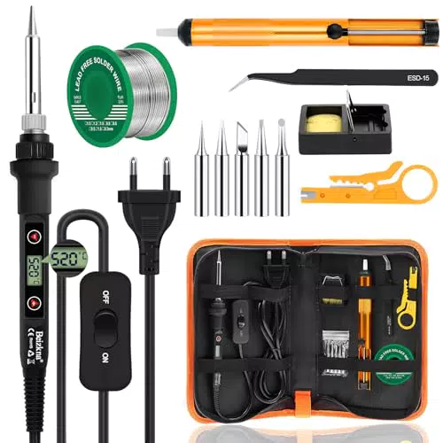 Lötkolben Set 80W mit LCD und Temperaturregelung für elektrische Arbeiten